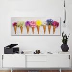 Πίνακας σε καμβά Floral σύνθεση, πανοραμικός