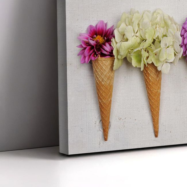 Canvas print Floral composition, panoramic