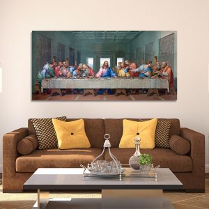 Canvas print The last supper, art I, Leonardo da Vinci panoramic
