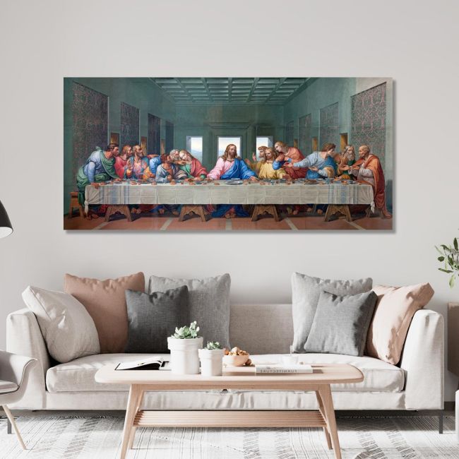 Canvas print The last supper, art I, Leonardo da Vinci panoramic