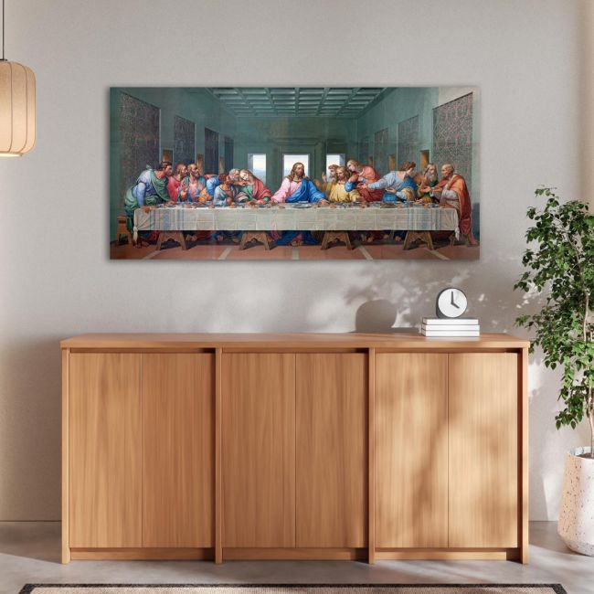 Canvas print The last supper, art I, Leonardo da Vinci panoramic