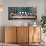 Canvas print The last supper, art I, Leonardo da Vinci panoramic
