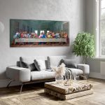 Canvas print The last supper, art I, Leonardo da Vinci panoramic