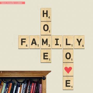Home Family Love Scrabble wooden letters