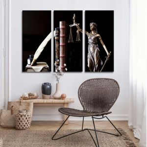 Πίνακας σε καμβά Justice, τρίπτυχος 2