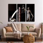 Canvas print Justice 3 panels