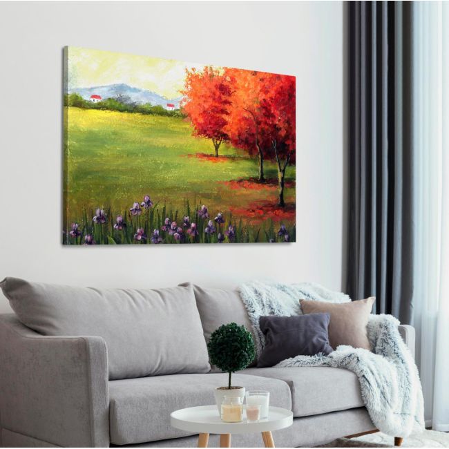 Canvas printTo the village