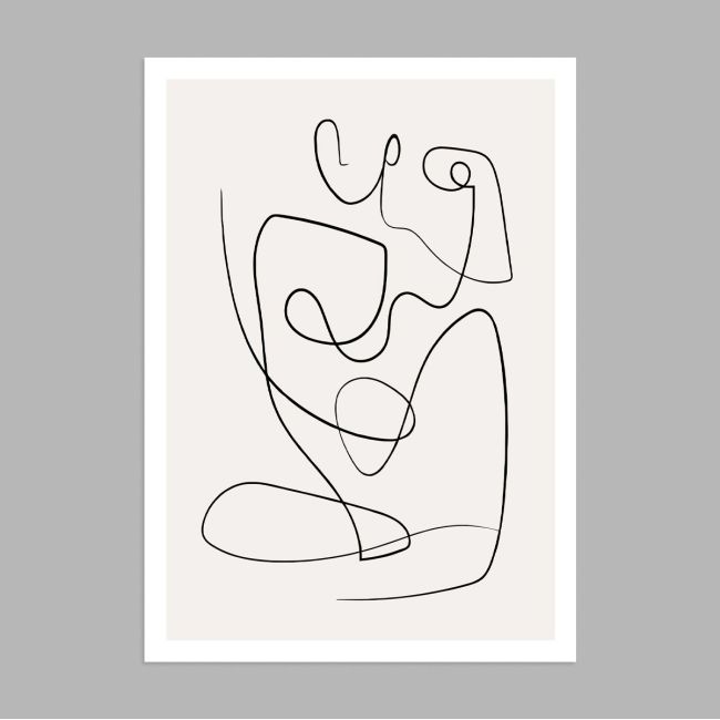 Form in lines, poster
