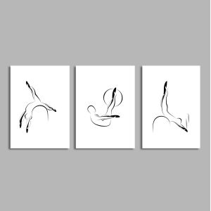 Pilates abstract poses II, poster 2