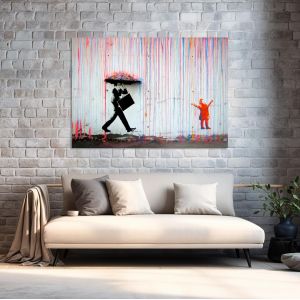 Canvas print Billie holiday life is beautiful, Banksy
