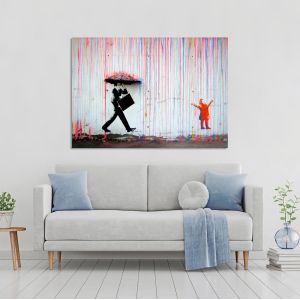Canvas print Billie holiday life is beautiful, Banksy 2