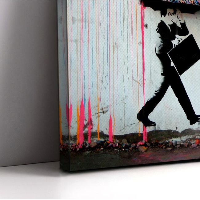 Canvas print Billie holiday life is beautiful, Banksy