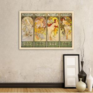 Canvas print Les saisons, Mucha A.