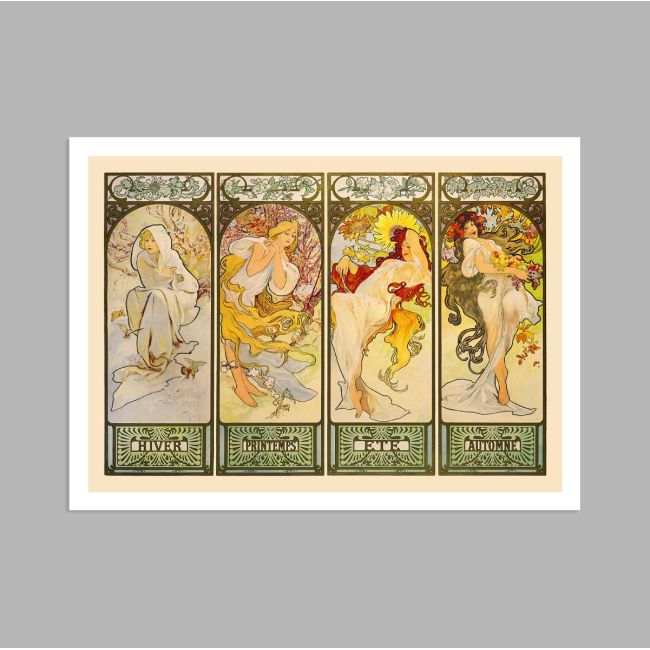 Les saisons, MuchaA, Poster