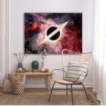Canvas print Black hole