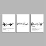 Poster Home, Family, Made with love