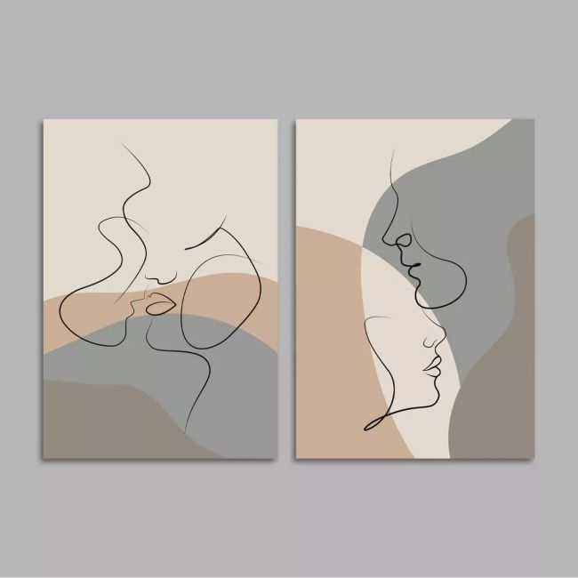 Poster In Love, 2 panels