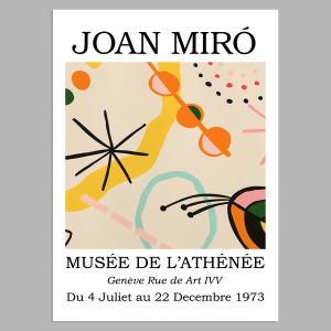 Exhibition Poster Musee de l'Athenee I, Miro J. 2