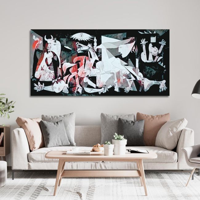 Πίνακας ζωγραφικής Guernica coloured reart (original Picasso P.)