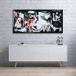 Πίνακας ζωγραφικής Guernica coloured reart (original Picasso P.)