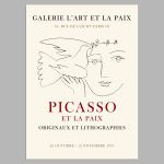 Picasso, Galerie l'art et la paix, Poster