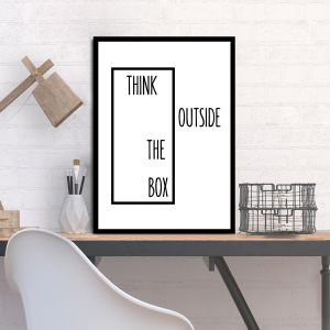 Think outside the box II, αφίσα, κάδρο