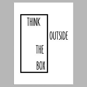 Think outside the box II, αφίσα, κάδρο 2