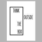 Think outside the box II, αφίσα, κάδρο