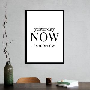 yesterday NOW tomorrow, αφίσα, κάδρο 