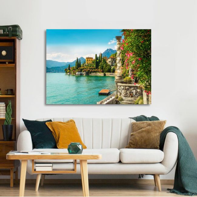 Πίνακας σε καμβά Lake Como
