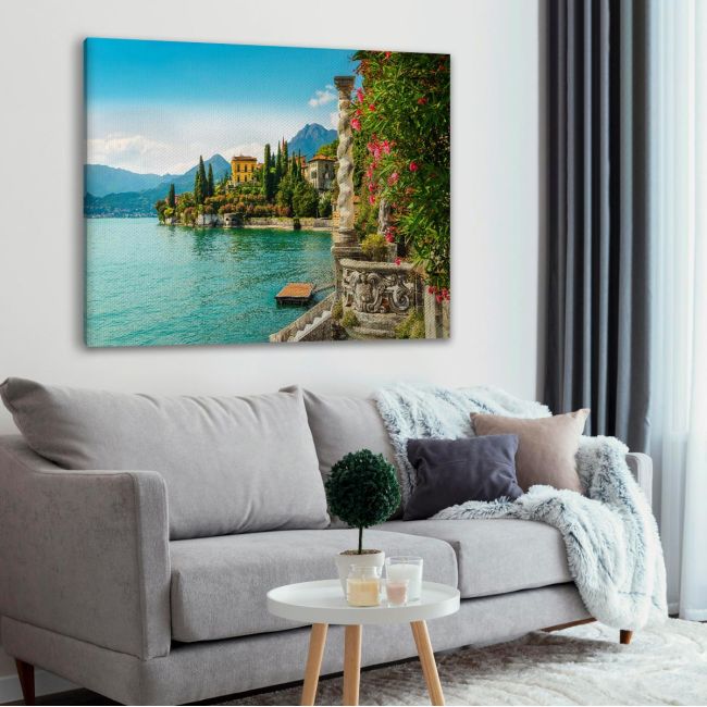 Πίνακας σε καμβά Lake Como