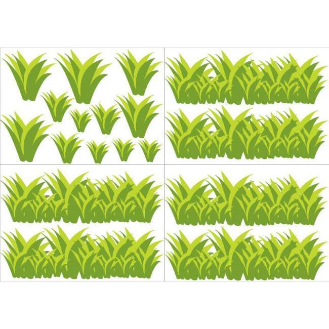 Kids wall stickers Border, Grass