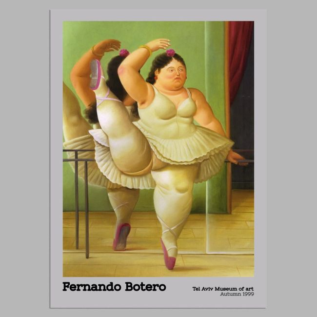 Αφίσα Έκθεσης Botero, Tel Aviv Museum I, αφίσα, κάδρο