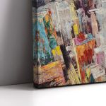 Πίνακας σε καμβά Colorful city, πανοραμικός