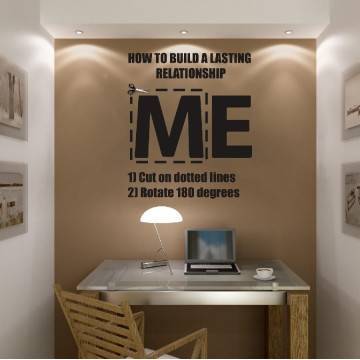 Wall stickers phrases. ME .. WE 