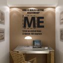 Wall stickers phrases. ME .. WE 
