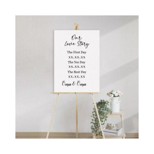Wedding Photo prop personalized vertical 2