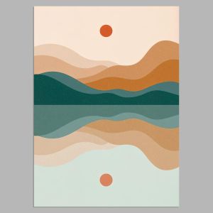 Orange sun reflection, αφίσα, κάδρο 2