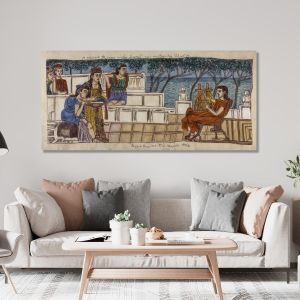 Canvas print Sapfo and Alkaios, Theofilos 2