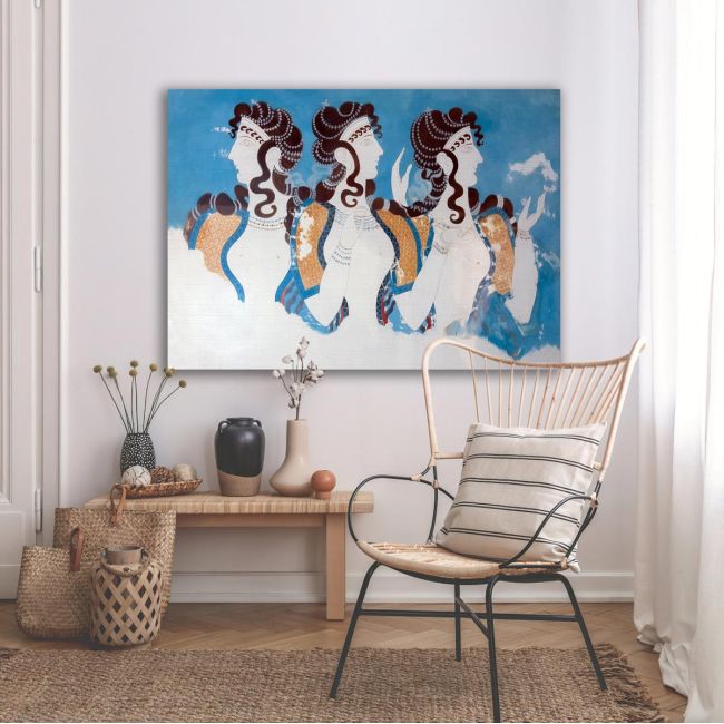 Canvas print Blue ladies, Knossos