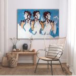 Canvas print Blue ladies, Knossos