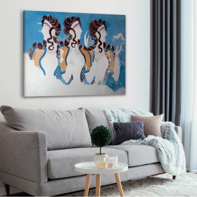 Canvas print Blue ladies, Knossos