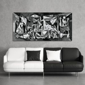 Canvas print Guernica multicolor reart (original Picasso P)
