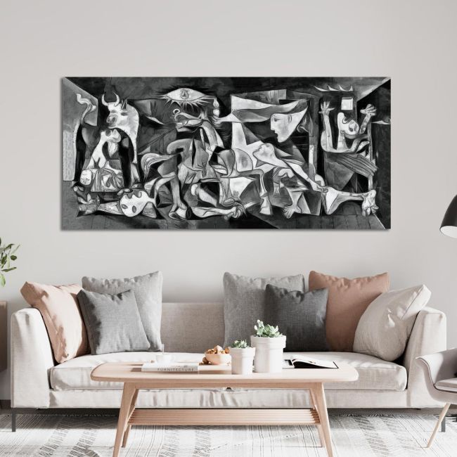 Canvas print Guernica multicolor reart (original Picasso P)