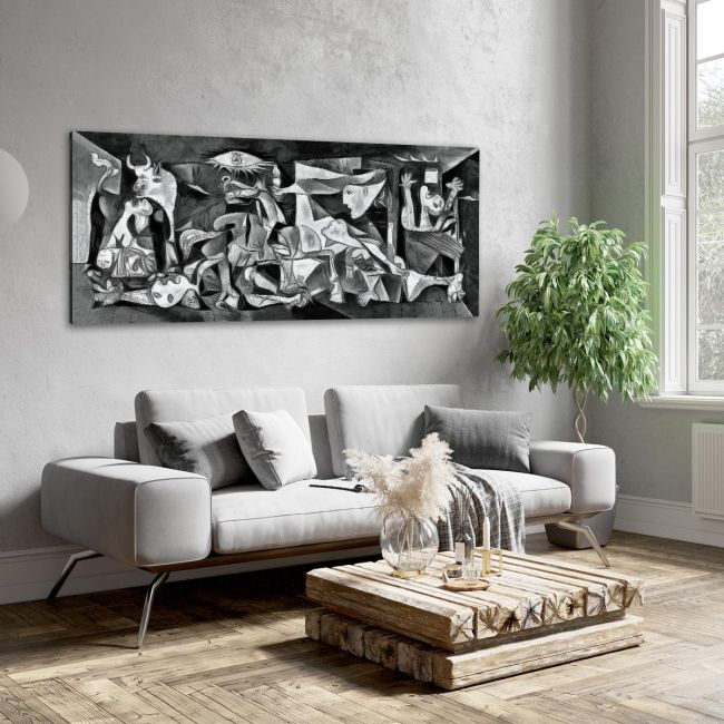 Canvas print Guernica multicolor reart (original Picasso P)