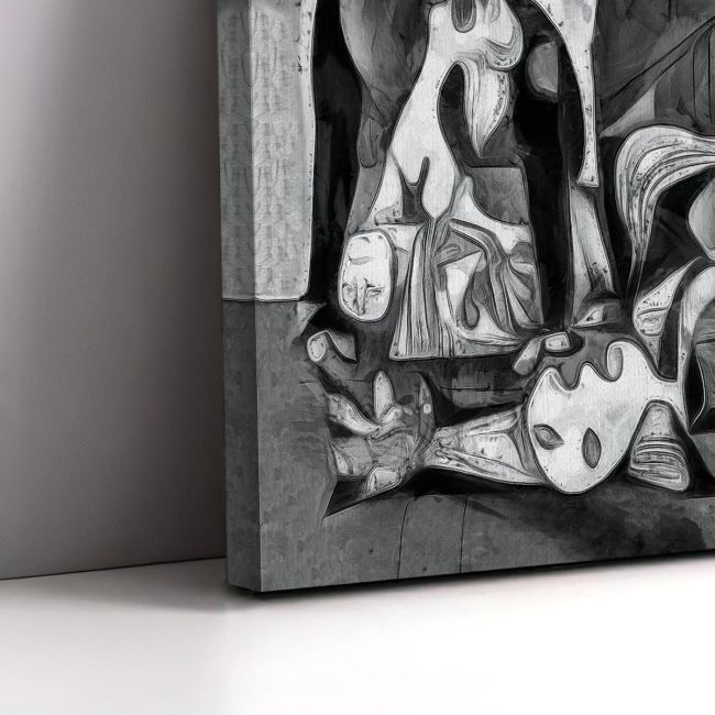 Canvas print Guernica multicolor reart (original Picasso P)