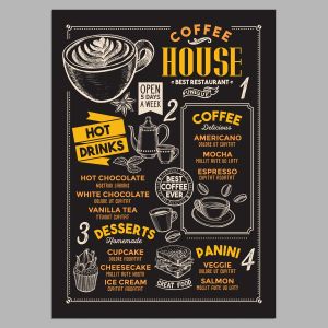 Coffee menu template, αφίσα, κάδρο 2