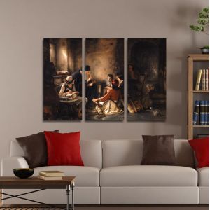 Canvas print To krifo sxoleio Gizis 3 panels