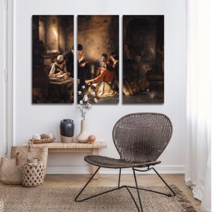 Canvas print To krifo sxoleio Gizis 3 panels 2