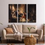 Canvas print To krifo sxoleio Gizis 3 panels